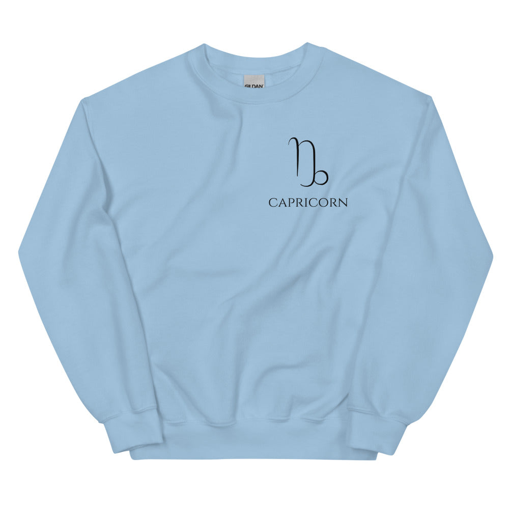 Capricorn Sweatshirt - Black Print