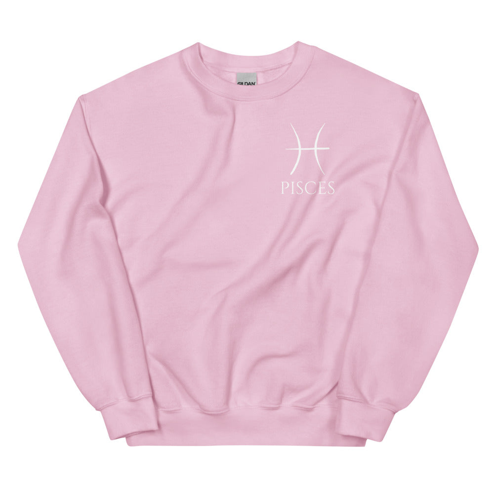 Pisces Sweatshirt - White Print