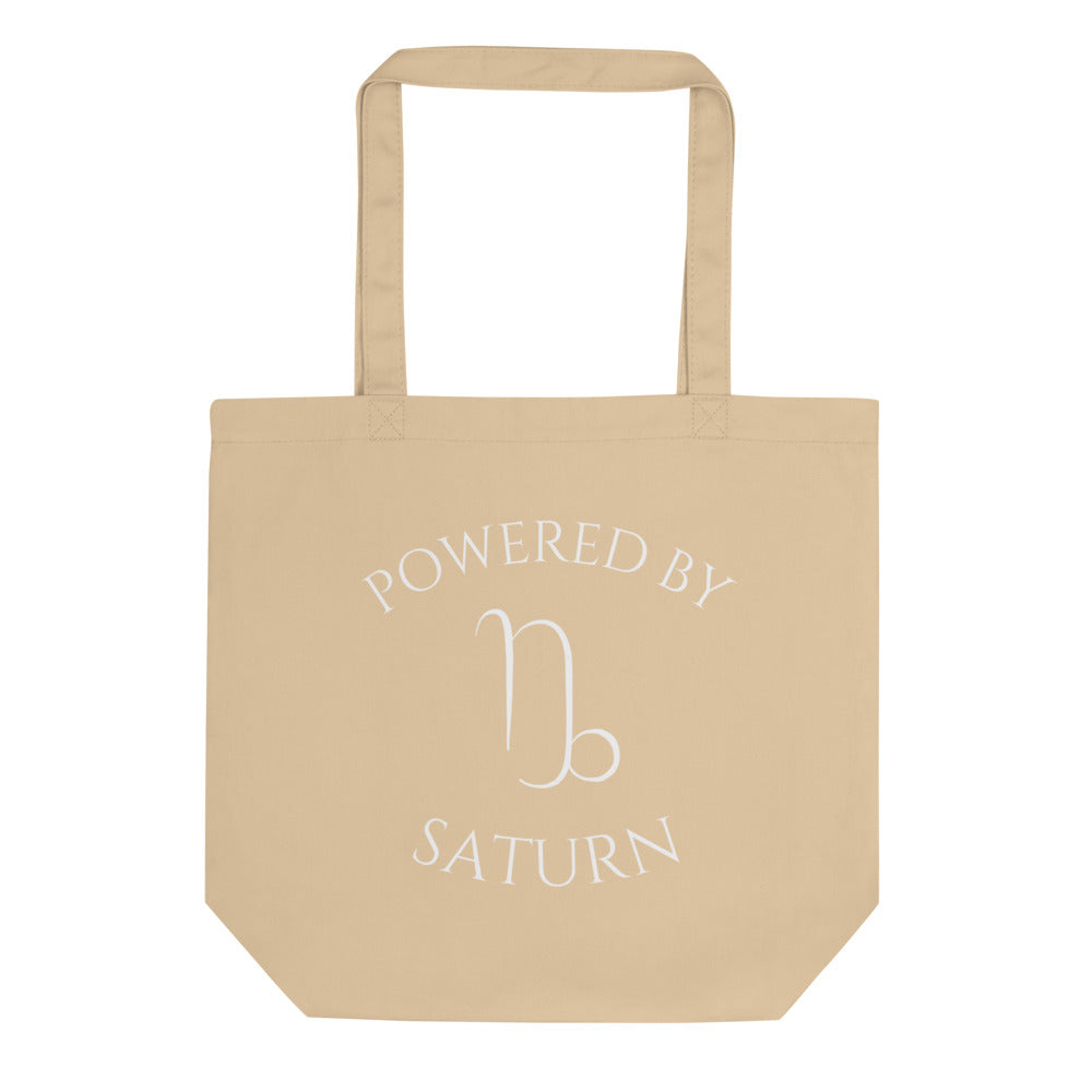 Powered by Saturn Tote Bag - Capricorn Edition