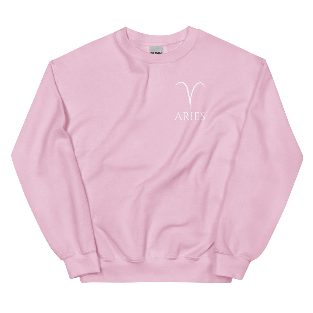Aries Sweatshirt - White Print