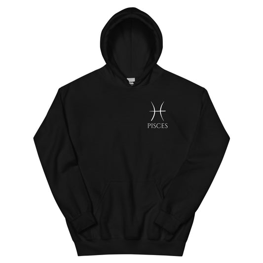Pisces Hoodie - White Print
